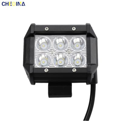 China Waterproof Aviation Aluminum Alloy Offrode Square 18w LED Work Light for sale