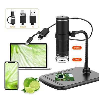 China 500X-1000X 3-in-1 Digital Microscope for Android-Phone USB PC W Micro USB Type-C Support AN104 for sale