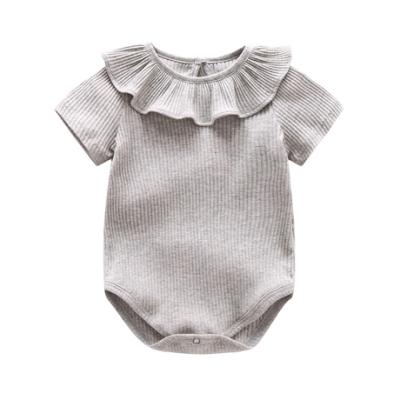 China Factory Outlet Jumpsuit Baby Short Jumpsuit Newborn Baby Stripe Romper Clothes for sale