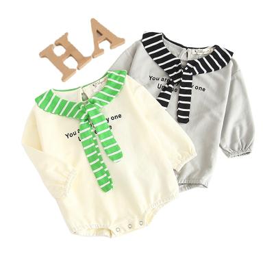 China Comfotable Infant Boys and Girls Baby Jumpsuit Fashion Sling Baby Overalls Letters Print Baby Outfits for sale