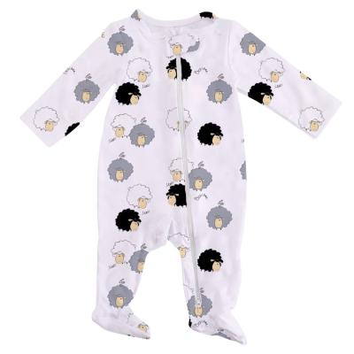 China 100% Cotton Cloud Island Pajamas | Inverted Zipper Footie Pajamas | Inverted Zipper Pajamas for sale