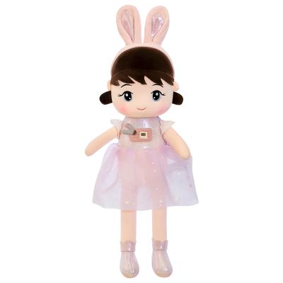 China High Quality Hot Selling Stuffed Animal Style Rabbit Ears Beauty Girl Doll Plush Toy Long for sale