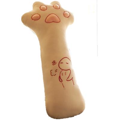 China Cute Long Plush Stuffed Cat Claw Toy Cartoon Cat Claw Pillow Toy for sale