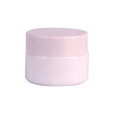 China Eco-friendly Recyclable High End White 15ml Porcelain Glass Jar With Inner Layers And Lids For Cosmetic Porcelain Cream Jar for sale