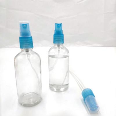 China Personal Care Glass Bottles Wholesaler 50ml 100ml Clear Spray Glass Bottle With Mist Sprayer for sale