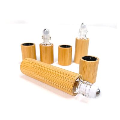 China Massage Stainless Steel Roller Ball Eco-friendly Recyclable Travel Vial Aromatherapy Portable Glass Perfume Bottles for sale