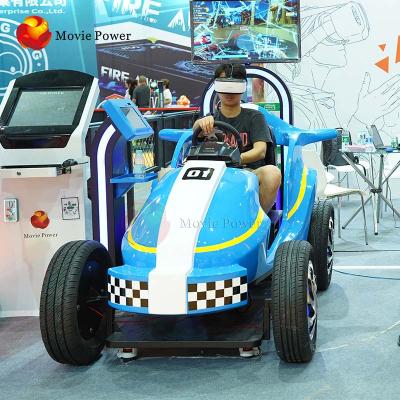 China New Arrival Fiberglass Racing Vr Game Machine 5d Driving Simulator Fun Rides On Sale for sale