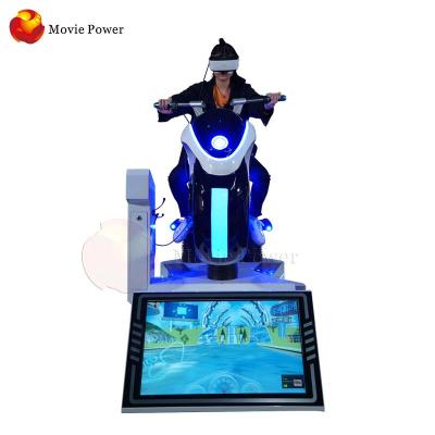 China Fiberglass Exciting 9D Vr Game Virtual Reality Arcade Game Racing Car Moto Electric Game Driving Machine for sale