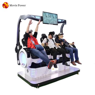 China Metal ; racing vr cinema experience 9d seats high revenue 3 acrylic simulator machines reality view with 3d virtual reality glasses for sale