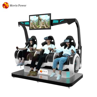 China Metal ; 9d VR Chair Acrylic Roller Coaster Simulator Machine And Movie Sale Electric Virtual Reality Motion Chair Games Simulator for sale