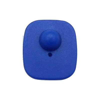 China Blauw Kleine Vierkant ABS Retail Store 8.2MHz RF Security EAS Hard Tag Te koop