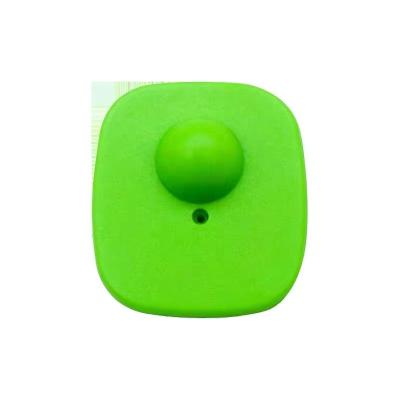 China Green Small Square Retail Store EAS 8.2MHz RF Security Hard Tag for sale