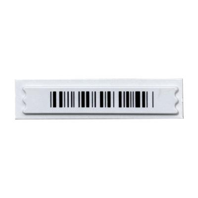 China EAS 58KHz Sicherheit AM Soft Label 45 X 11 X 2mm Rein Barcode zu verkaufen