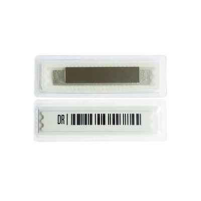 China 50 X 13 X 2mm Wasserdicht Barcode EAS 58KHz Sicherheits AM Soft Label zu verkaufen