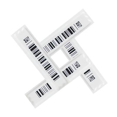 China Weiße EAS 58KHz Sicherheits AM Soft Label 45 X 11 X 2mm Barcode zu verkaufen