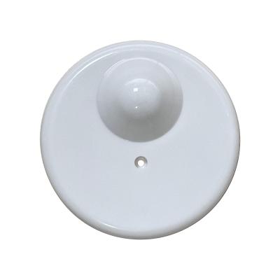 China White Round EAS 8.2MHz Security Hard RF Tag For Retail Store for sale