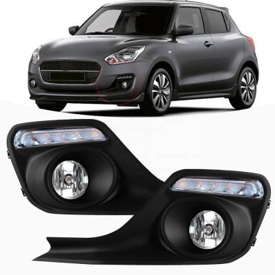 China Fog lamp. 2018 2019 LED Car Fog Lamp Fast Running Drive Safety Signal Daytime Running Kits Front Fog Lights For Suzuki Turn Signal Lights DRL for sale