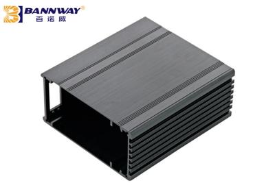 China 6005 T5 / T6 Extruded Aluminum Solar Panel Frames Black Color Smooth Surface for sale