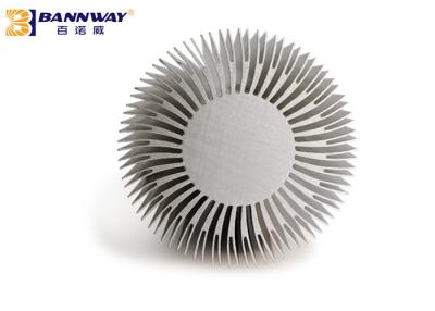 China 6005 T5 / T6 Heat Sink Aluminum Profiles Silver Anodized Surface Finishing for sale