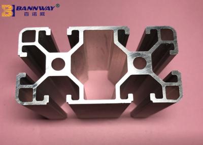 China Silver Anodizing T Slot Aluminium Profile High Hardness 40mm x 80mm x 2.0mm for sale