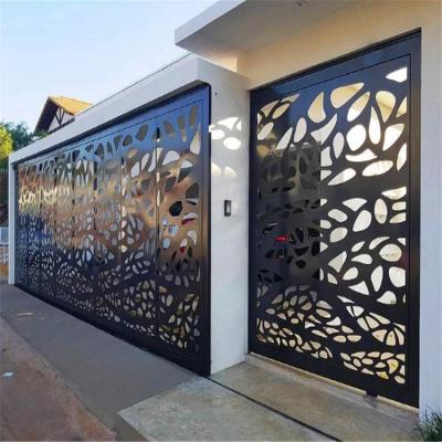 China Easily Assembled Commercial Laser Cut Metal Fencing Panel and Decorative Outdoor Fencing Laser Cut Aluminum Garden Fence for sale