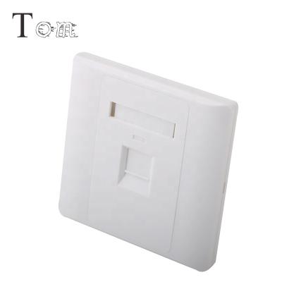 China Networking TOM MB-20-01 86*86mm Faceplate Wall Plate For Keystone RJ45 Jacks Network Faceplate for sale