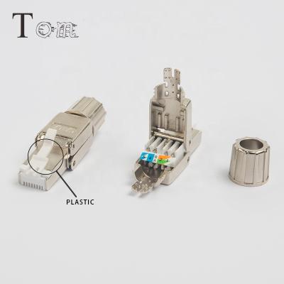 China Network Cabling System TOM-TP-06 Telecom Communication FTP Cat6/Cat6a/Cat7 Quick Toolless Type Connector Plug for sale