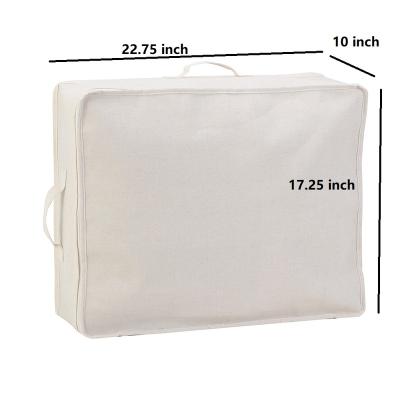 China China Wholesale Custom Logo Storage Bag Large Cloth Blanket Quilt Storage Viable Home Keeping Bag With Double Window Zipper Clear0 for sale