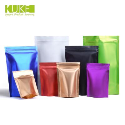 China Factory Wholesale Aluminum Foil Moisture Proof Laminated Plastic Pouch Ziplock Backing Up Snack Coffee Packaging Bags for sale