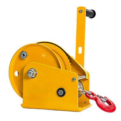 China ATV/UTV Factory Price 1200lbs Wire Rope Hand Winch With the brake portable winch cable winch for sale