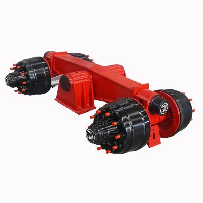 China Mechanical Suspension For Hot Sale Semi Trailer Line Four Axle Semi Trailer Two Suspension for sale