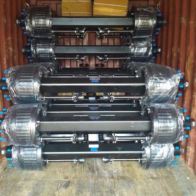 China German Type Used Semi Truck Trailer BPW Trailer Truck 12T 14T 16T Factory Standard Size Axle for sale