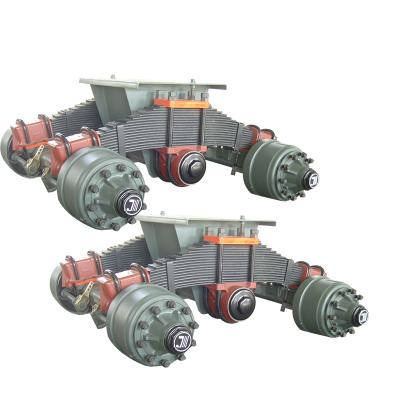 China Mechanical Suspension For Semi Trailer Suspension Axle With Round Beam Semi Trailer for sale