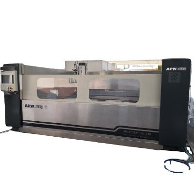 China Factory full stainless steel enclosed 5 axis waterjet cutting machine for sale