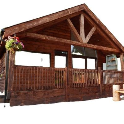 China Traditional Easy Installation Classic And Traditional Style 2 Pitch Wooden Roof / Forest Lodge / Wooden Cabin Home for sale