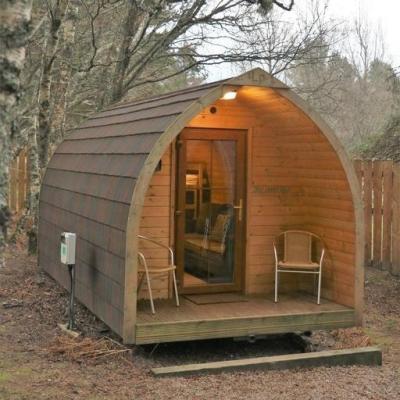 China Modern Arch Shape Tiny Boat House/Wooden Cabin/Camping Pod for Vacation and Hiking Uses for sale