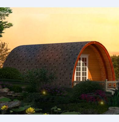 China Traditional small size arch form 1 bedroom cabin kits wooden /prefab house /prefab house for sale for sale