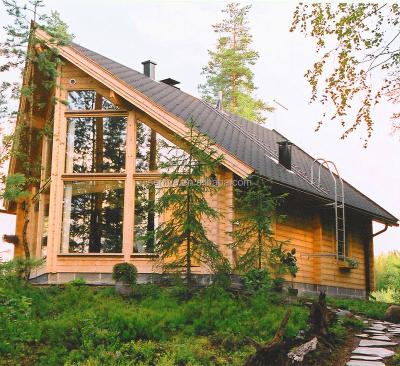 China Modern Log Cabin / Wooden House / Wooden House With Big Windows Low Took Prefab for sale