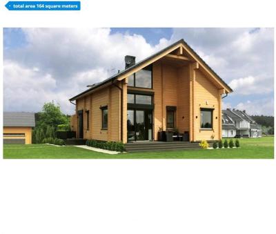 China Large 3 Bedroom Parking Lot Luxury Wooden Home Kit Prefab House Design Prefab House For Homestay for sale