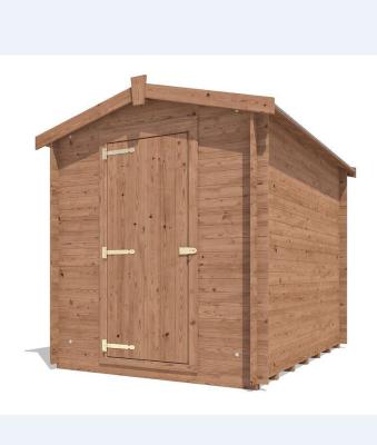 China Small Prefab Wooden House Shed 10sqm Prefab Cabin Shed Log Shed Kit For Sale for sale