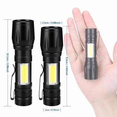 China Mini portable HLM Aluminum High Power 1000 Lumen 10W Rechargeable Tactical LED Flashlight for sale