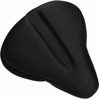 China Women's and Men's Single Wide Gel Soft Pad Most Comfortable Saddle Cover Large Bicycle Exercise Bike Cushion for sale