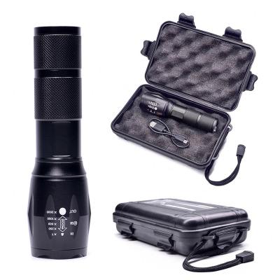 China Emergency HLM 10wcree Xm-l T6 Led Rechargeable Flashlight Pocketman 18650 Battery Outdoor Camping Torch Powerful Tactical Flashlight for sale