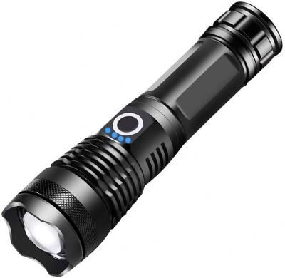 China Long Range Emergency HLM China 1000m Strong Light Torch 26650 18650 Rechargeable Battery XHP50 LED Flashlight For Surging Emergencies for sale