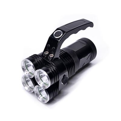 China HLM Emergency High Power Torch Flashlights 10W Aluminum xm-l T6 Led 4000 Lumens Long Distance Rechargeable Led Light Torch for sale