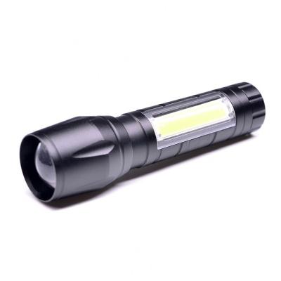 China Handheld Mini Working Lamp 3W XPE COB LED Zoomable Side Light High Lumens 3 Emergency HLM Models Flashlight Tactical Camping Expanding Torch for sale