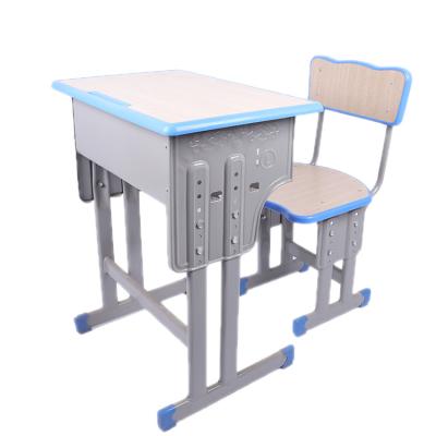 China (Height)Adjustable Student Desk And Chair For School Furniture Eight Adjustable Cheap School Furniture Chair Desk Set for sale