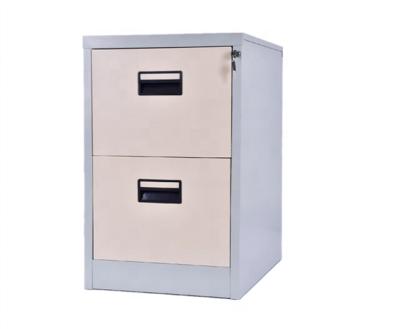 China DirectlyTwo Adjustable Drawers Factory Sale Vertical (Height) Filing Cabinet With Tilted Anti Lock for sale