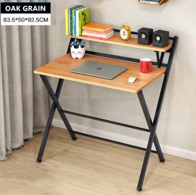 China (Height)Adjustable Folding Table Wood No Panel Modern Simple Modern Simple Metal Assembly Required Save Space Panel Home Office Furniture Desks for sale