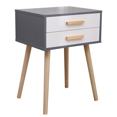 China Hotel Extendable Modern Bedroom Furniture Fashion Bedside Table Solid Wood Mini Bedside Table With Drawer for sale